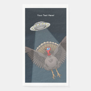 Saved By Aliens on Thanksgiving Napkin