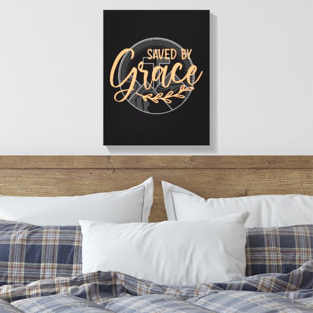 SAVED BY GRACE CANVAS PRINT (Insitu(Bedroom))