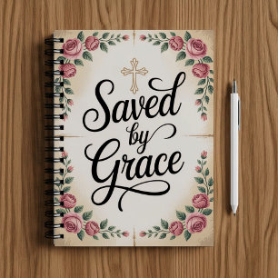 Saved by grace. Christian faith notebook