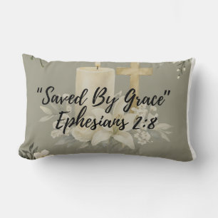 “Saved by Grace”Christian Pillow Ephesians 2:8