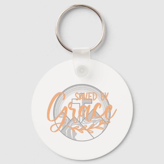 SAVED BY GRACE KEY RING (Front)
