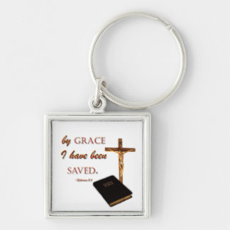 Saved by Grace Key Ring