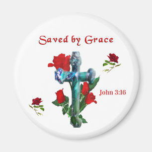 Saved By Grace Magnet