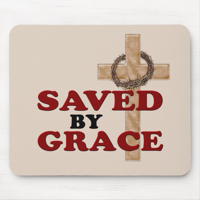 SAVED BY GRACE MOUSE PAD (Front)