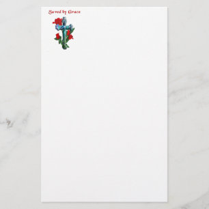 Saved by grace stationery