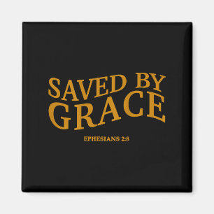 Saved By Grace Through Faith Christian Jesus God S Magnet