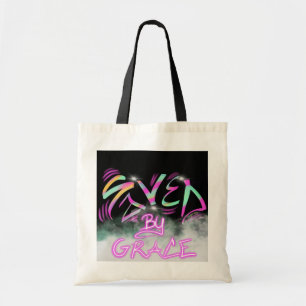 Saved by Grace Urban Street Art Tote Bag