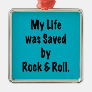 Saved by Rock and Roll Metal Tree Decoration