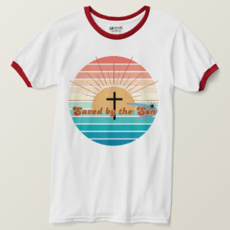 Saved By The Son retro Christian tee
