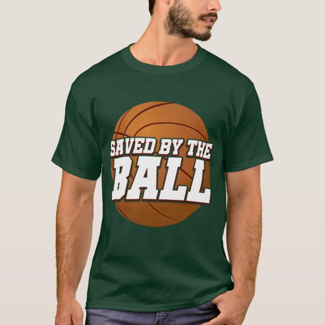 Saved Byhe Ball Athletic Ball Game Sports retro re T-Shirt (Front)