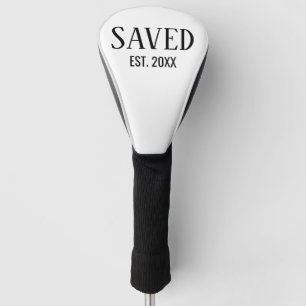 Saved Est Established Christian Golf Head Cover