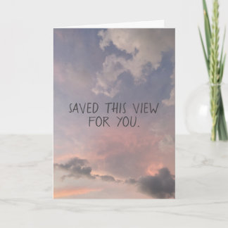 Saved This View For You Personalised Sky Card