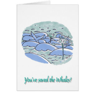 Saved Whales greeting card