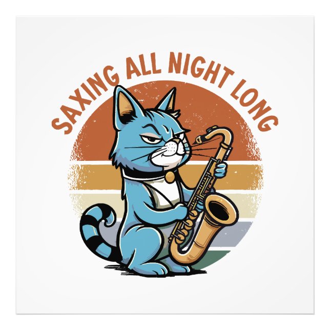 Saving All Night Long - For Saxophone players Photo Print (Front)