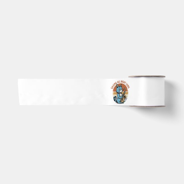 Saving All Night Long - For Saxophone players Satin Ribbon (Front)