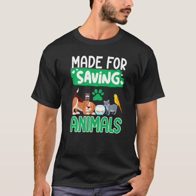 Saving Animals Is My Thing Vet T-Shirt (Front)