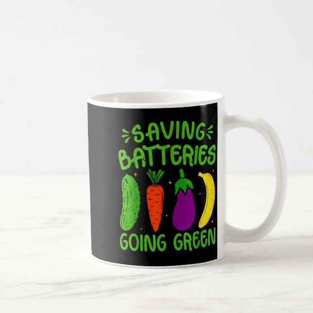 Saving Batteries Going Green Funny Inappropriate H Coffee Mug (Right)