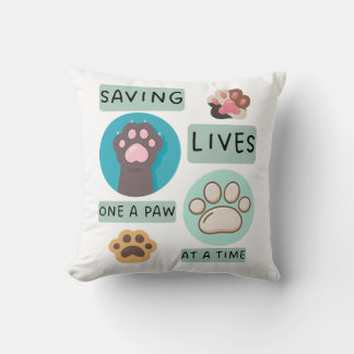 Saving Lives One Paw At A Time – Vet Animal Design Cushion