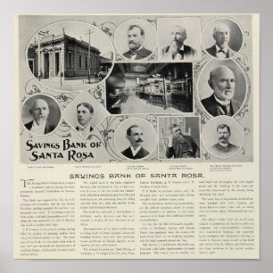 Savings Bank of Santa Rosa, California Poster