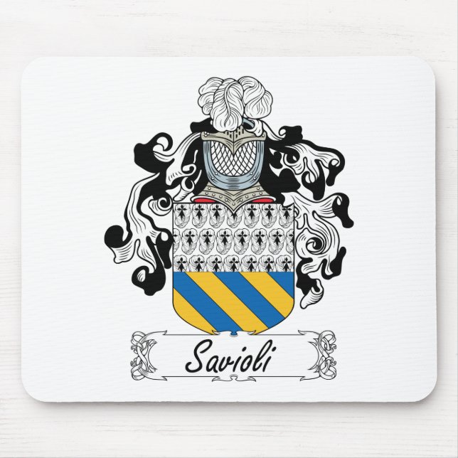 Savioli Family Crest Mouse Pad (Front)