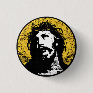 Savior The Way The Truth nd The Life Grungge 3 Cm Round Badge