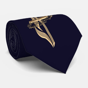 Saviour Christian cross Tie