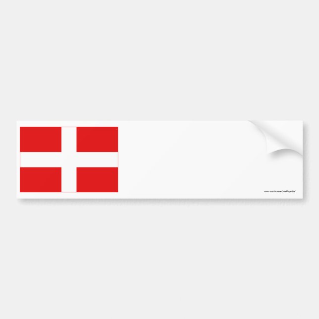 Savoie flag bumper sticker (Front)