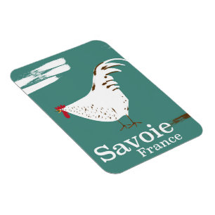 Savoie France Cockerel travel poster Magnet