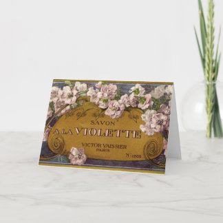 Savon a la Violette Greeting Card