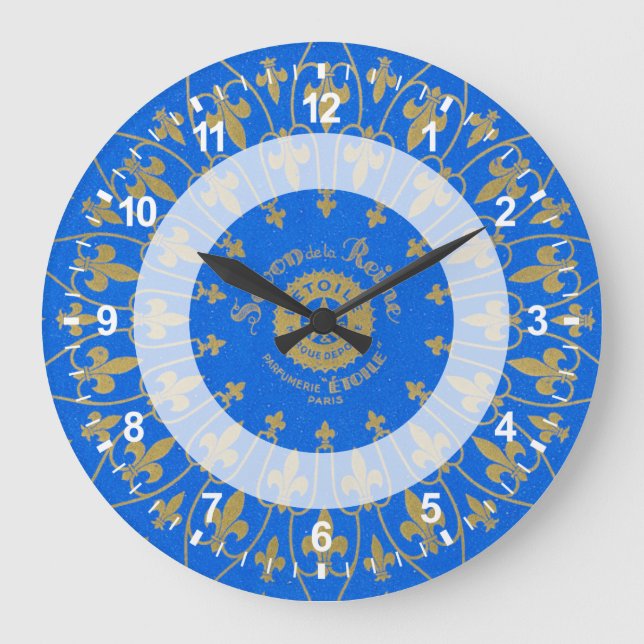 Savon de la Reine Soap Label Large Clock (Front)