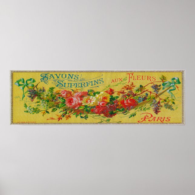 Savon Superfins Soap LabelParis, France Poster (Front)