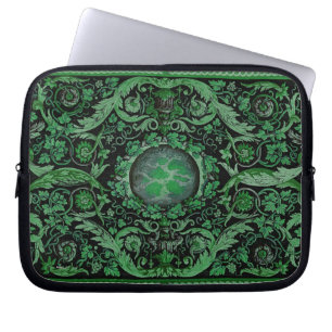 Savonnerie Carpet 1 (Green) Laptop Sleeve