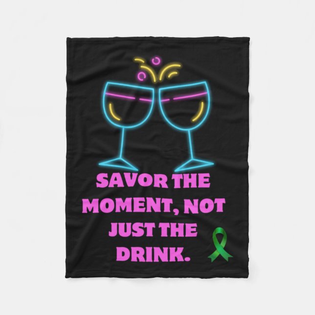 Savour The Moment1  Fleece Blanket (Front)