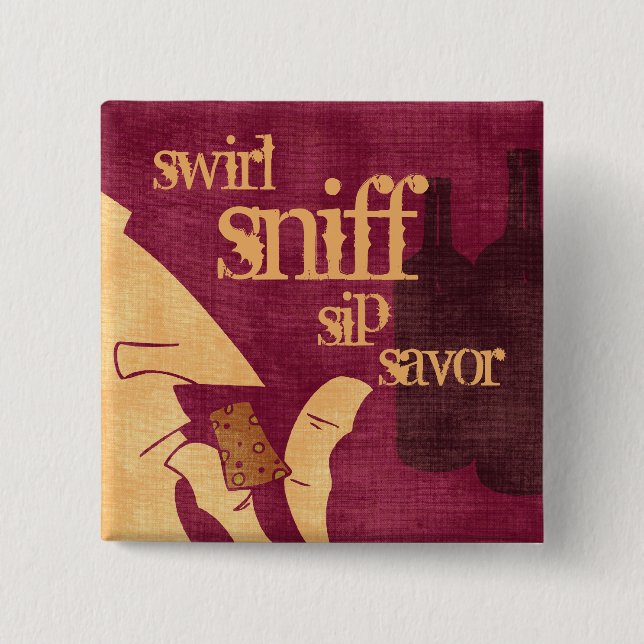 Savouring Wine Pin (Front)
