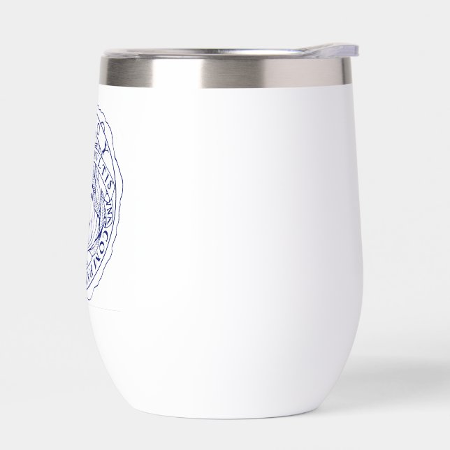 Savoy Blue Wine Tumbler (Left)