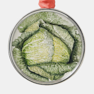 Savoy Cabbage Metal Tree Decoration