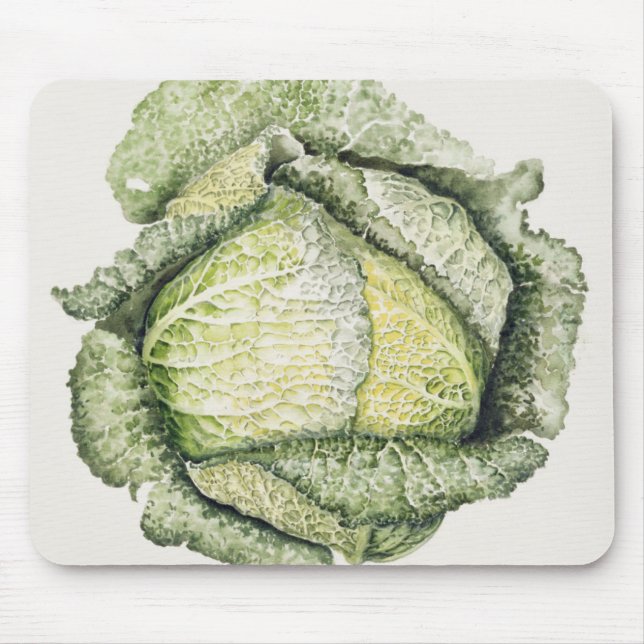 Savoy Cabbage Mouse Pad (Front)