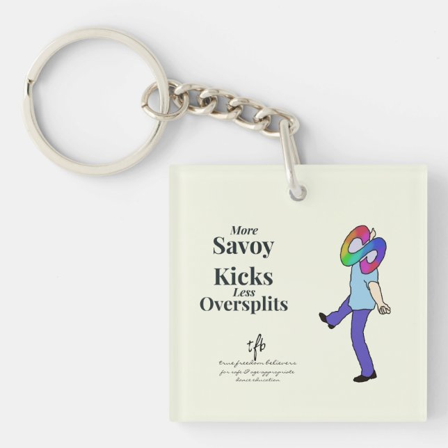 Savoy Kicks vs. Oversplits Key Ring (Front)