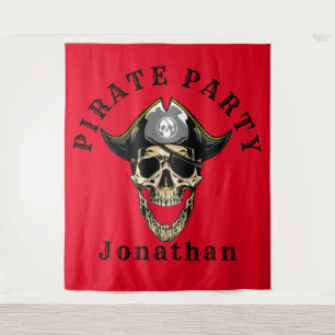 Savvy  Pirate Skull Ghost  Tapestry