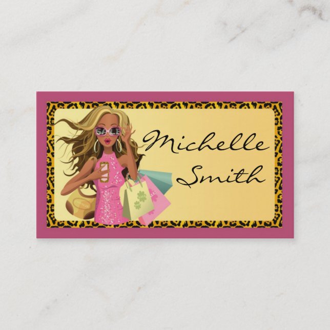 Savvy Shopper Personal Shopper Business Card 2 (Front)