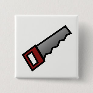 Saw 15 Cm Square Badge