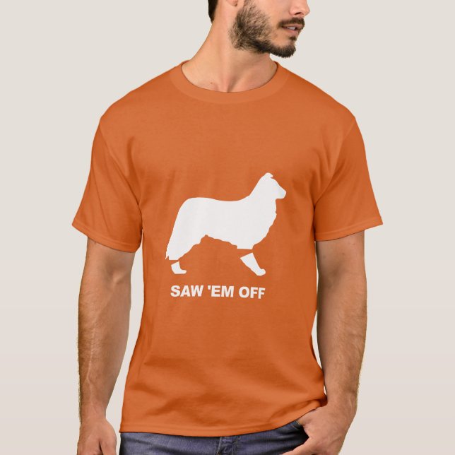 Saw 'Em Off - Longhorn Rivalry Logo  T-Shirt (Front)