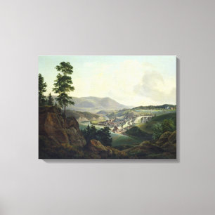 Saw Mill in Norway, 1827 Canvas Print