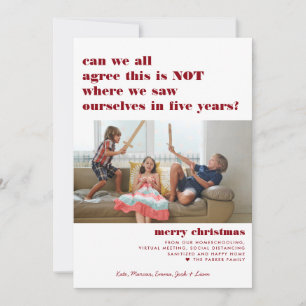 Saw Ourselves in Five Years   Merry Christmas Holiday Card