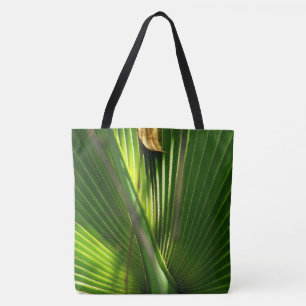 Saw Palmetto and Leaf Tote Bag