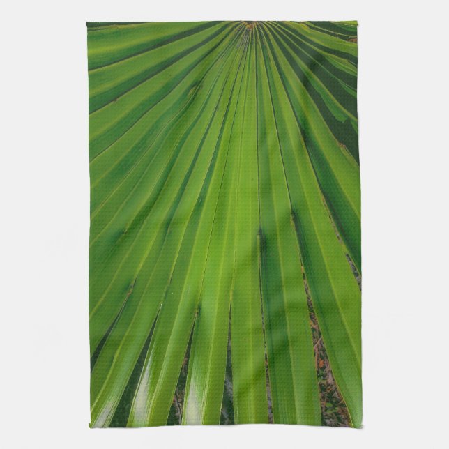 Saw Palmetto Fan  Tea Towel (Vertical)