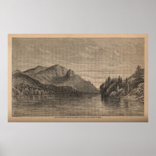 Saw-Teeth Mountain - Upper Ausable Pond Poster