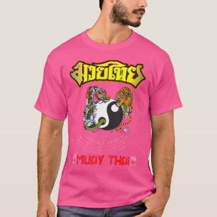 Sawadee Thai Traditional Sak Yant Thai Twin Tiger T-Shirt