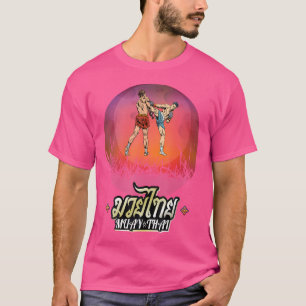Sawadee Thai Traditional Sak Yant Thai Twin Tiger  T-Shirt