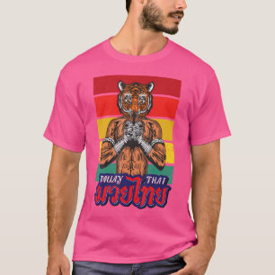 Sawadee Thai Traditional Sak Yant Thai Twin Tiger T-Shirt